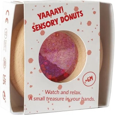 Hochet sensoriel Donut rouge - Petit Boum