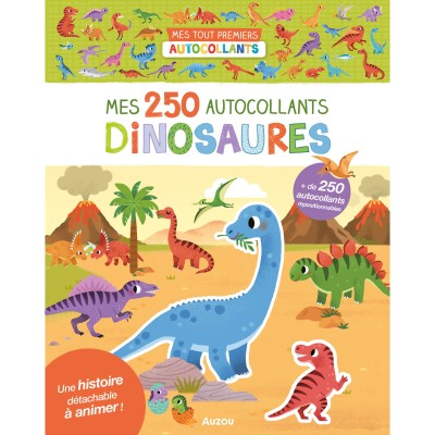 250 autocollants - Dinosaures - Auzou