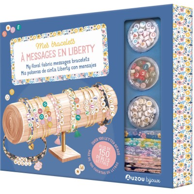 Ma boîte à bijoux - Mes bracelets à messages en liberty - Auzou
