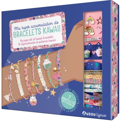 Ma boîte à bijoux - Ma super accumulation de bracelets kawaii - Auzou