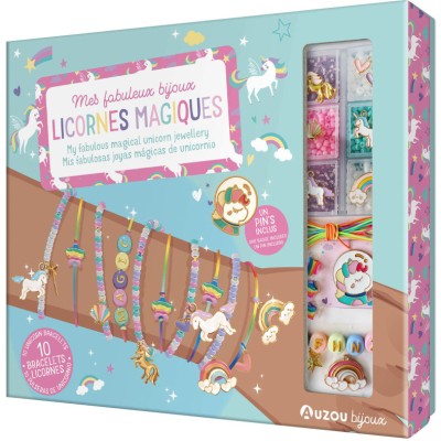Ma boîte à  bijoux - Mes fabuleux bijoux licornes magiques - Auzou