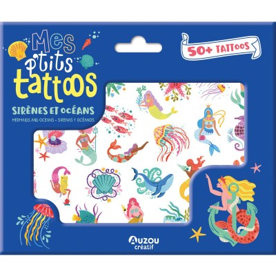 Mes p'tits tattoos Sirènes et Océan - Auzou