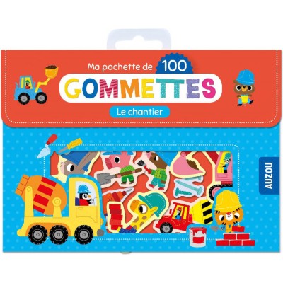 Ma pochette de 100 gommettes - Le chantier - Auzou