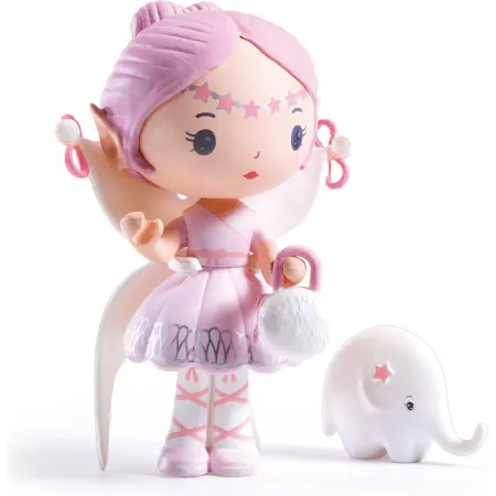 Elfe et Bolero l'éléphanteau - Figurine Tinyly - Djeco