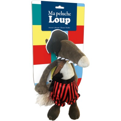 La peluche loup pirate - Auzou