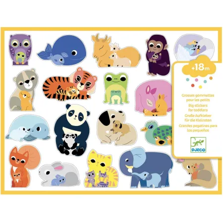Gommettes Pour les Petits Mamans & Bébés Animaux - Djeco