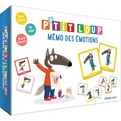 P'tit loup - Mémo des Emotions - Jeux enfants - Auzou