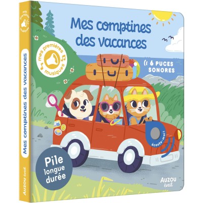Livre sonore - Mes comptines des vacances - Auzou