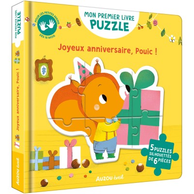 Mon premier livre puzzle - joyeux anniversaire, Pouic ! - Auzou