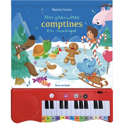 Livre piano - Mes premières comptines en musique - Auzou