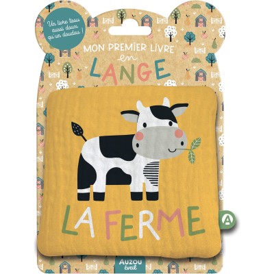 Mon premier livre tissu en lange - La ferme - Auzou