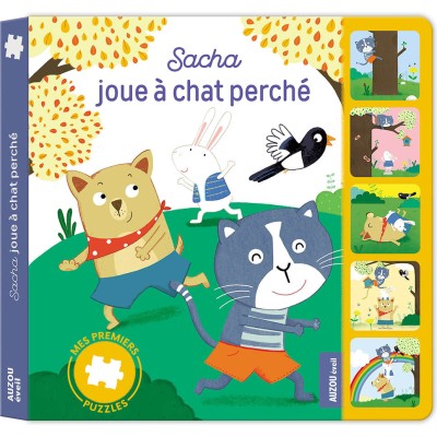 Mes premiers puzzles - Sacha joue a chat perche - Auzou