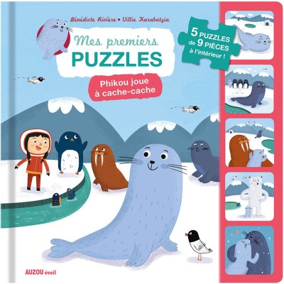 Mes premiers puzzles - Phikou joue à cache-cache - Auzou