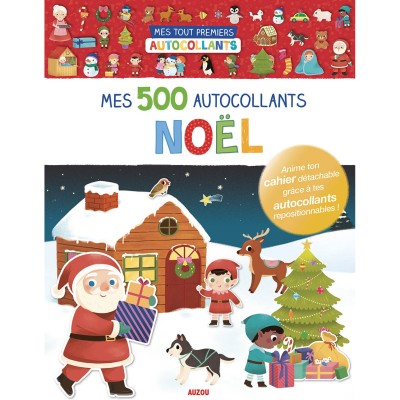 Mes tout premiers autocollants - Mes 500 autocollants - Noël - Auzou