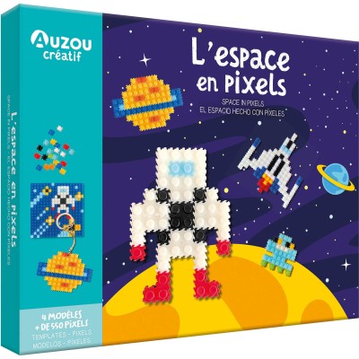 Mes créations en pixels - Espace - Auzou