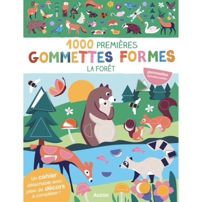 1000 premières gommettes formes - La forêt - Auzou