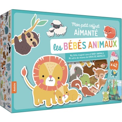 Mon petit coffret aimanté - Les bébés animaux - Auzou