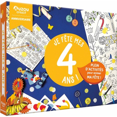 Mon coffret d'anniversaire - Je fête mes 4 ans ! - Auzou