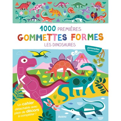 Mes tout premiers autocollants - 1000 gommettes formes - Dinosaures - Auzou
