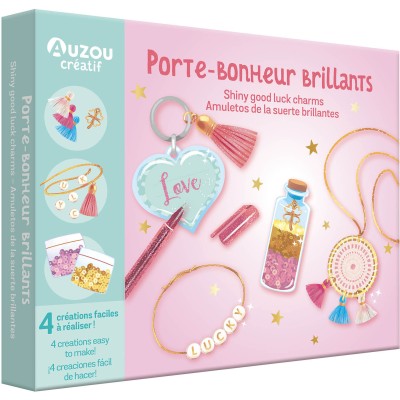 Mon coffret d'artiste - Mes porte-bonheur brillants - Auzou