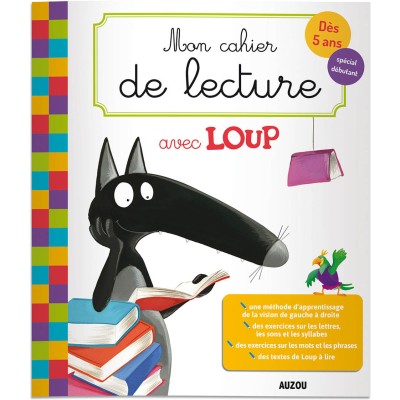 Mon cahier de lecture avec loup - Auzou