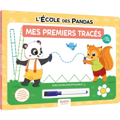 L'école des pandas - Mes premiers tracés - Auzou