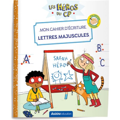 Les héros du cp - Mon cahier d'écriture - Lettres majuscules - Auzou