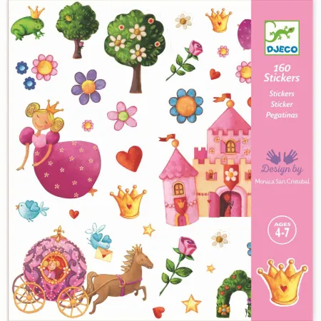Stickers Princesse Marguerite 160 pieces - Djeco