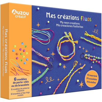 Mon coffret d'artiste - Mes créations fluos - Auzou