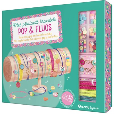 Mes pétillants bracelets Pop et Fluos - Auzou