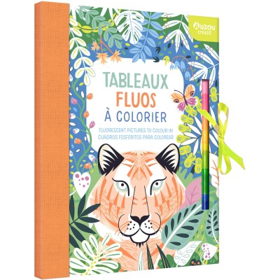 Mon cahier créa - Tableaux fluos à colorier - Auzou