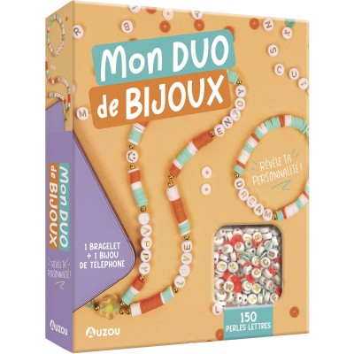 Mon duo de bijoux - 1 bracelet + 1 bijou de téléphone - Auzou