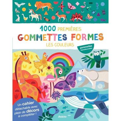 Mes tout premiers autocollants - 1000 premières gommettes formes - Les couleurs - Auzou