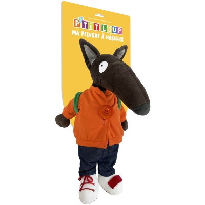 P'tit loup - Ma peluche à habiller - Auzou