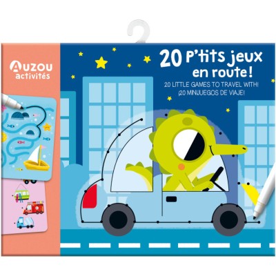 Ma pochette de jeux - 20 p'tits jeux - En route ! - Auzou