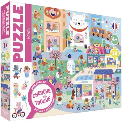 Puzzle cherche et trouve - Kawaii - Auzou