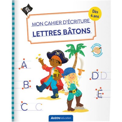 Mon Cahier D'Ecriture - Lettres Batons - Pirates - Auzou