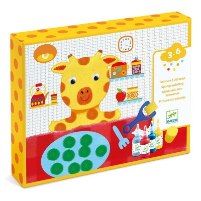 Peinture à l'éponge : les aventures des doudous - Djeco