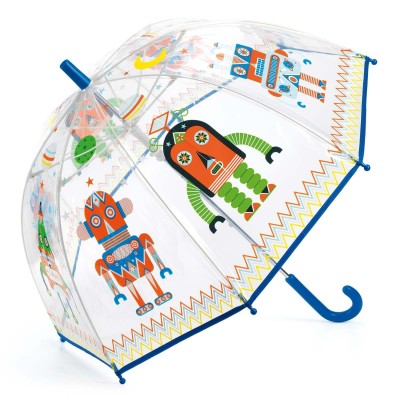 Parapluie Transparent Robots Enfants - Djeco
