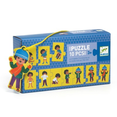 Puzzle frise je m'habille 10 pcs - Djeco
