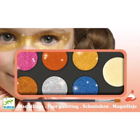 Palette de maquillage 6 couleurs effet métallique - ruedelafete - Djeco