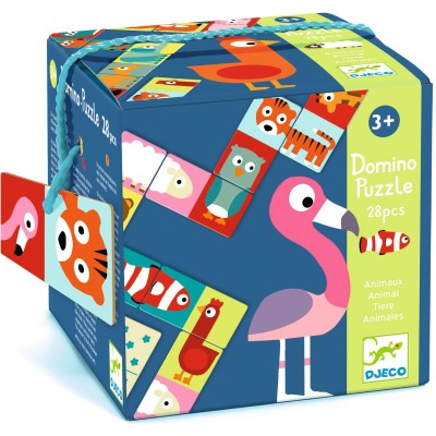 Domino-Puzzle Animo - 28 pcs - Djeco