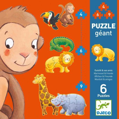Puzzle géant - Ouistiti et ses amis - Djeco