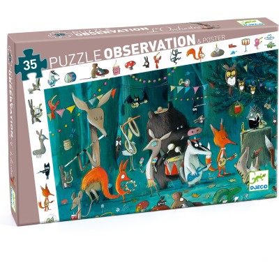 Puzzle D'Observation - L'Orchestre - 35 Pièces - Djeco