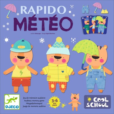 Jeu de mémoire auditive : rapido météo - Djeco