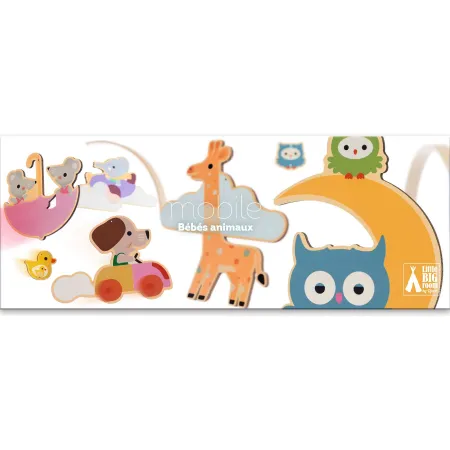 Mobile décoratif en bois : bébés animaux - Djeco