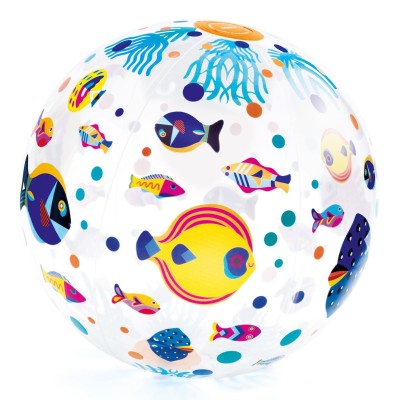 Balle Gonflable Poissons Fishes Ball Enfant - Djeco