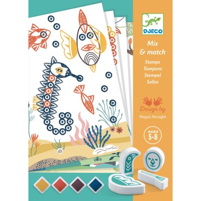 Tampons Surprising Animals Mix & Match Dès 5 ans - Djeco