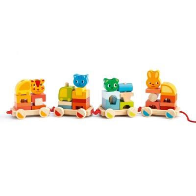 Cubes créaroule : mon petit train - Djeco