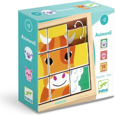 Puzzle Cube 9 pcs Animoroll - Djeco